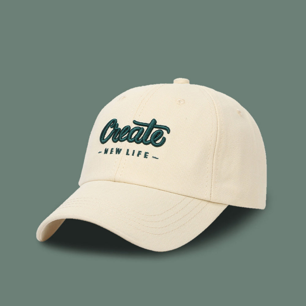 Simple and fashionable. Create a soft-top baseball cap.