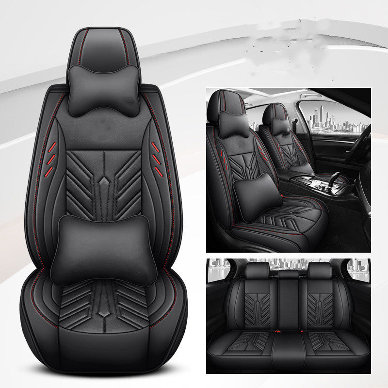 Coussin de siège de voiture tout inclus résistant à l'usure en cuir complet