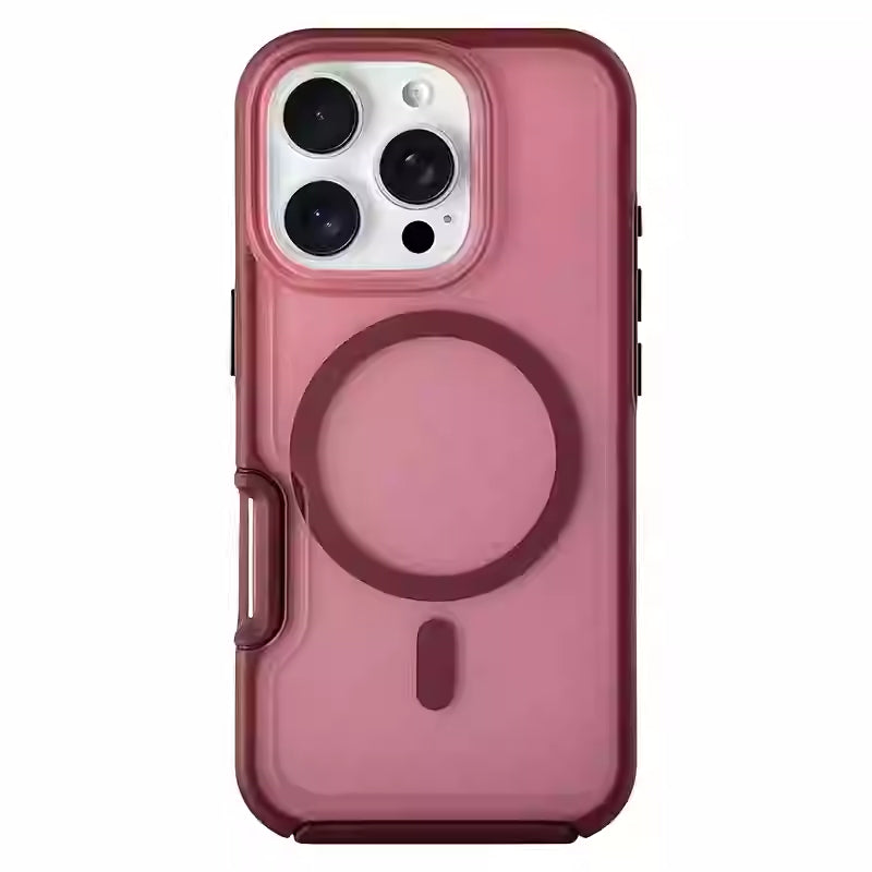 Cas de téléphone magnétique de haute qualité Matte simple tout compris anti-chutes