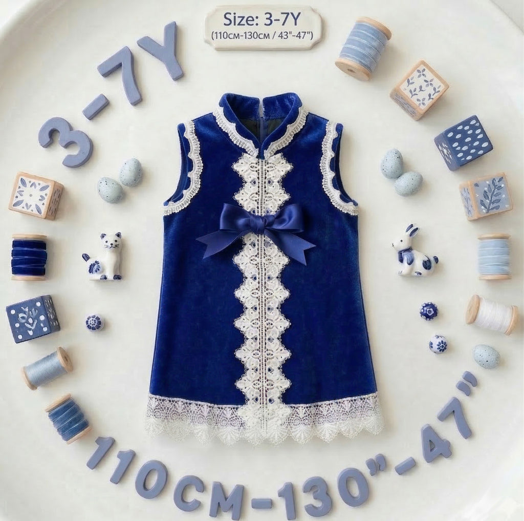 Filles Laine Blend Robe de soirée sans manches A-Line Princesse 3-7Y