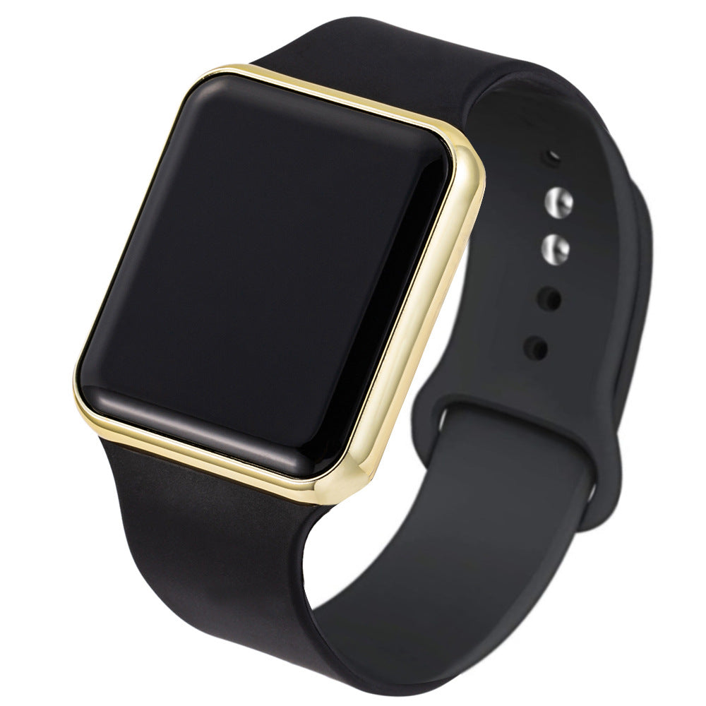 Silica Gel Montre électronique Imperméable Bracelet Étudiant Montre