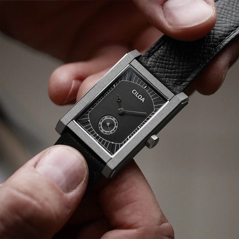 High-end Square Tritium Sports Watch pour les hommes