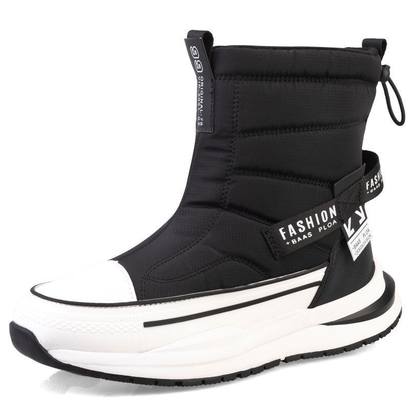 Doublure de laine d'hiver Waterproof Chaussures de coton Casual Hommes
