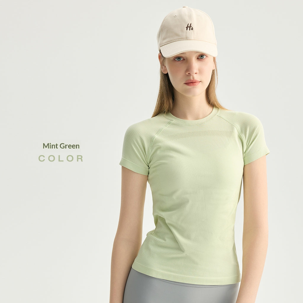 Breathable Chest-line Short Sleeve Women's Top