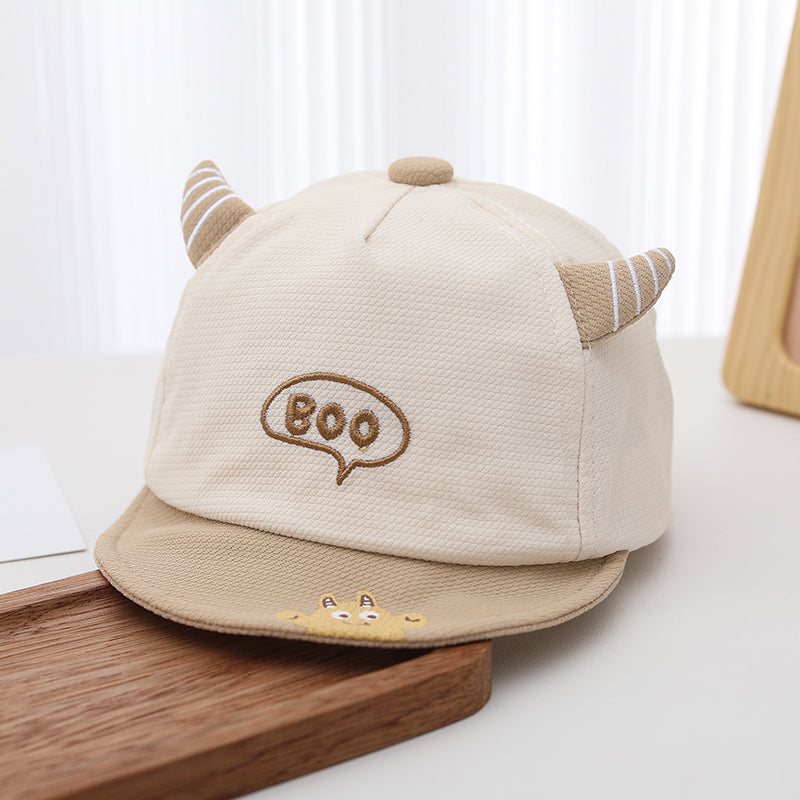 Les garçons et les filles en forme de corne décoratif Monstre de dessin animé Casquette de baseball pour enfants avec un mignon
