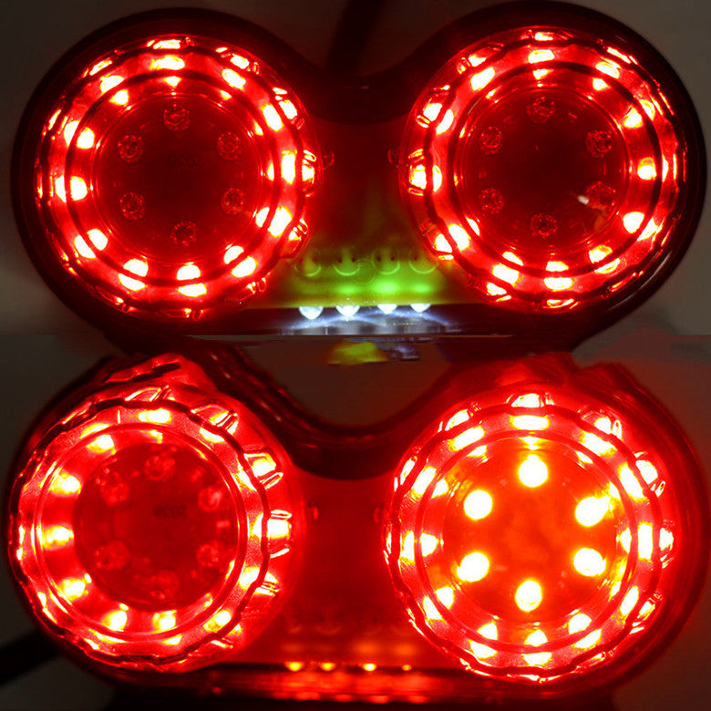 Feu de queue LED modifié de moto