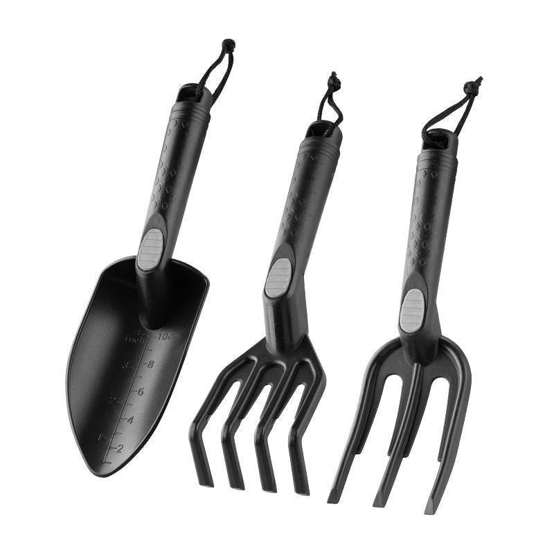 Outil de jardin épais Ensemble de trois pièces avec marquages de mesure