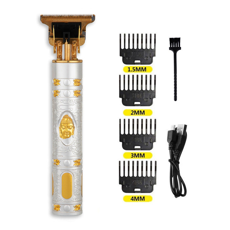 Trim électrique de coupe de cheveux en métal Clippers Bouddha Tête Dragon Et Phoenix