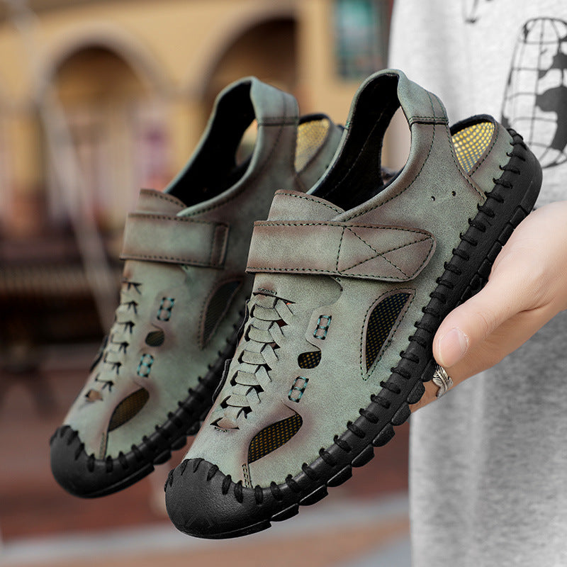 Sandales en cuir d'extérieur casual