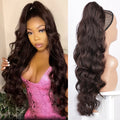 Wig Big Wave Drawstring Ponytail Matte haute température Silk Fiber Wig chimique