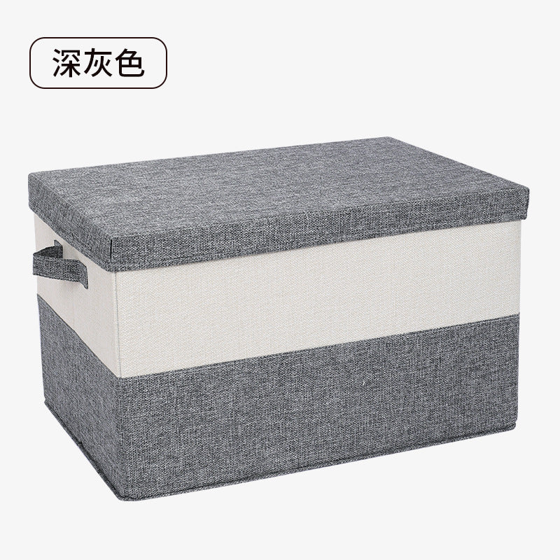 Boîte de rangement surdimensionnée à deux tons pour vêtements