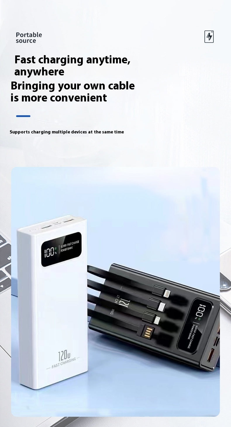Alimentation mobile de grande capacité 120W