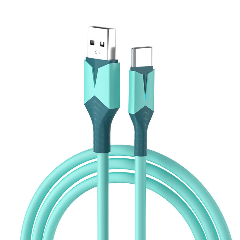Colle flexible liquide avec câble de charge de données de téléphone mobile léger