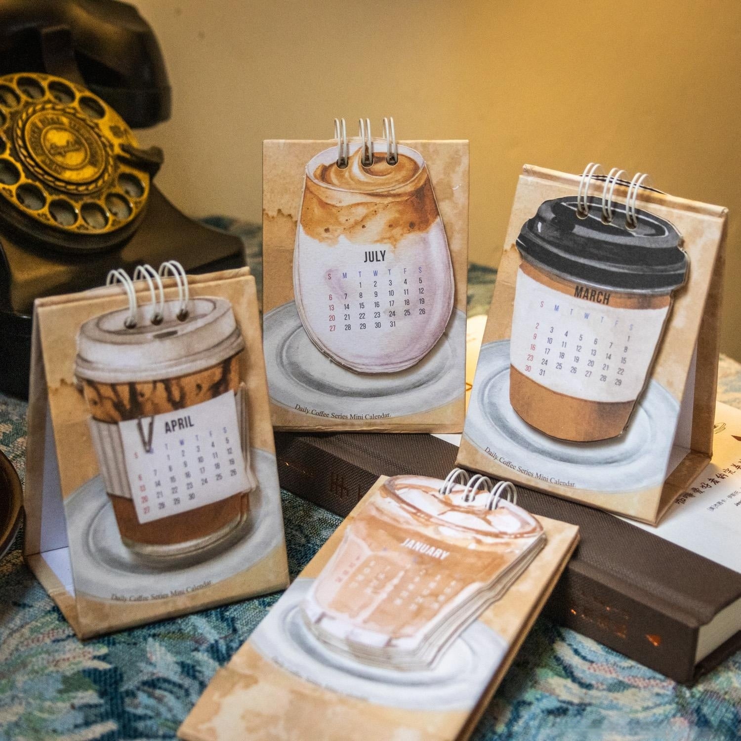 Café Café Mini petit bureau Calendrier par jour