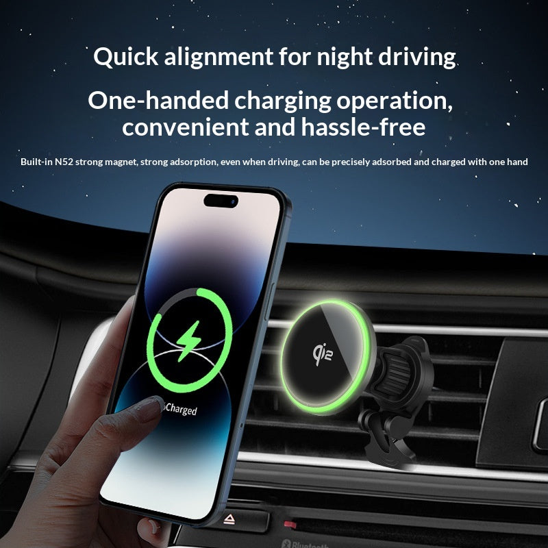Chargeur sans fil magnétique de voiture QI2.0