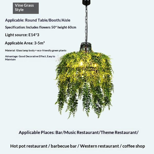 Restaurant de style industriel Chandelier Restaurant et bar de hotpot