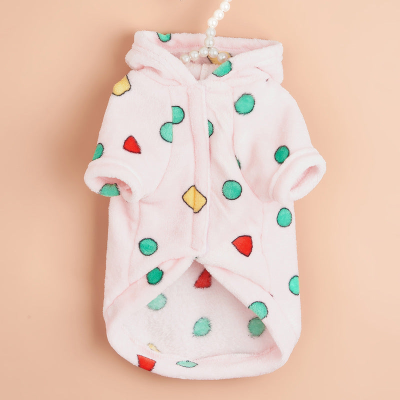 Manteau en peluche chaude pour petits chiens