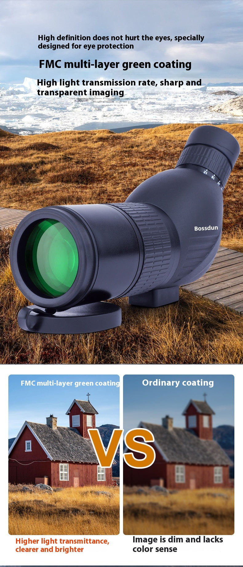 Téléscope monoculaire 12-36 fois Observation des oiseaux à haute définition