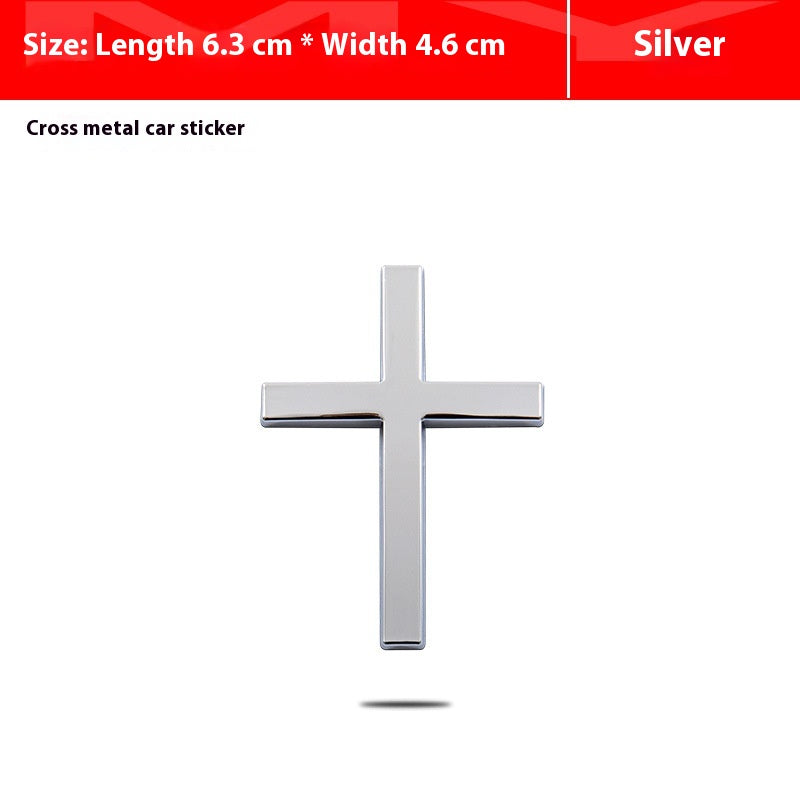 Autocollant en métal 3D Cross Bumper Stickers
