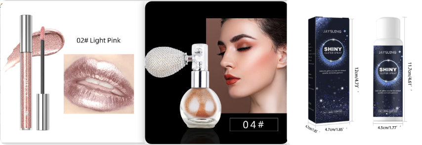 Rouge à lèvres liquide Diamond Eye Shadow Maquillage à double usage