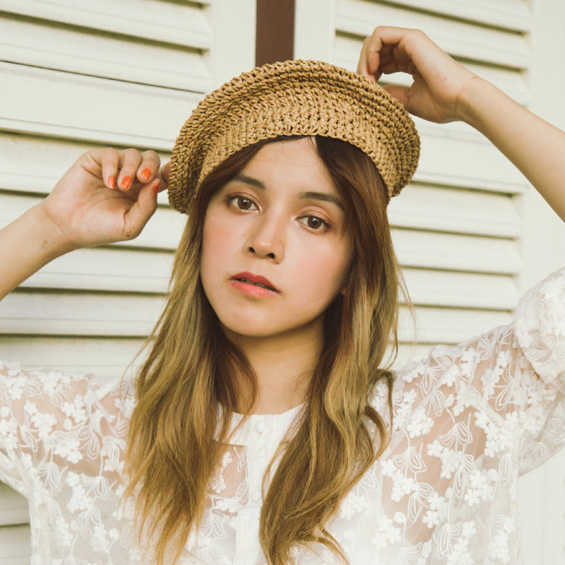 Chapeau Cloche d'été vintage pour femmes