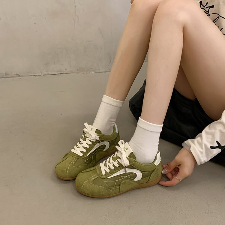 Retro Hauteur intérieure Augmenter l'entraînement allemand Forrest Gump Chaussures Femmes Retro Flat Cas