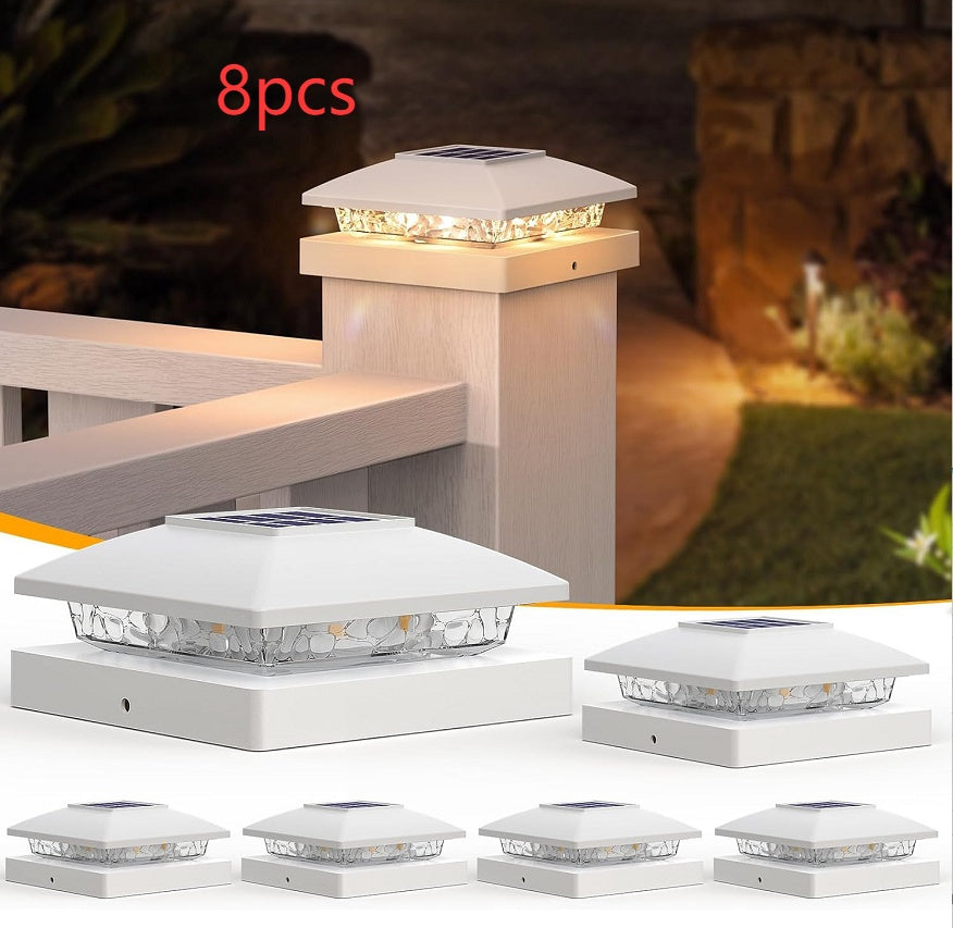 Outdoor Villa Railing LED Courtyard Dual-Color Solar Night Light