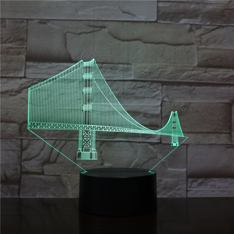 Manhattan Bridge Night Light Creative Don Illusion Led Colorful Light