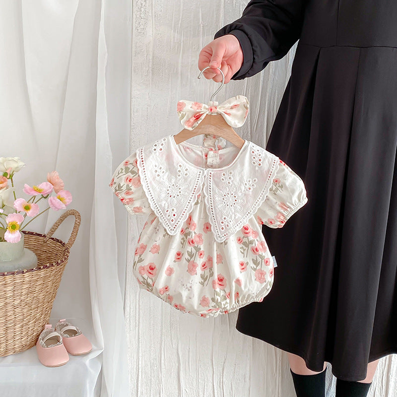 Filles style coréen Robe à manches courtes Romper