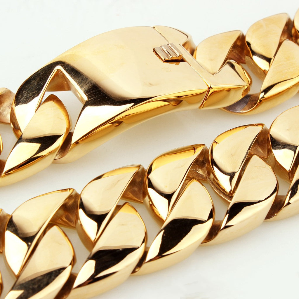 Collier de coulée en acier à vide en titane pour hommes