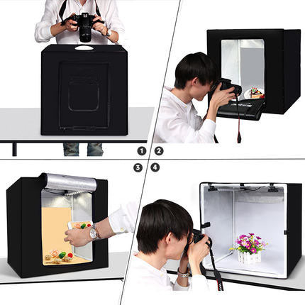 LED studio 60cmLED boîte à lumière studio costume petite boîte à photo LED