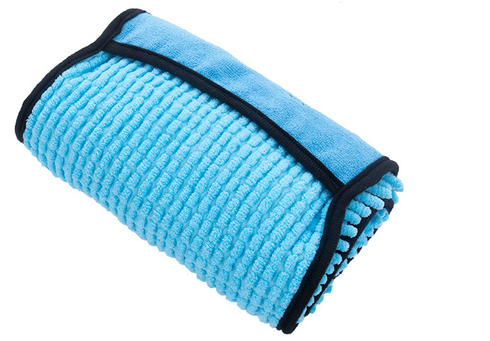 Serviette de bain de chat pour chien en couleur solide
