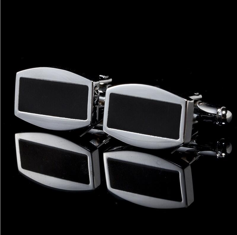 Cufflinks hommes carrés Spot simple Cuff Boutons français