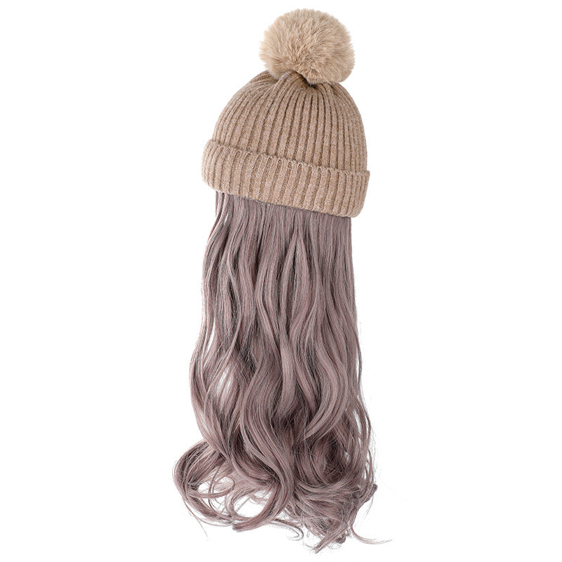 Chapeau de laine d'automne et d'hiver amovible