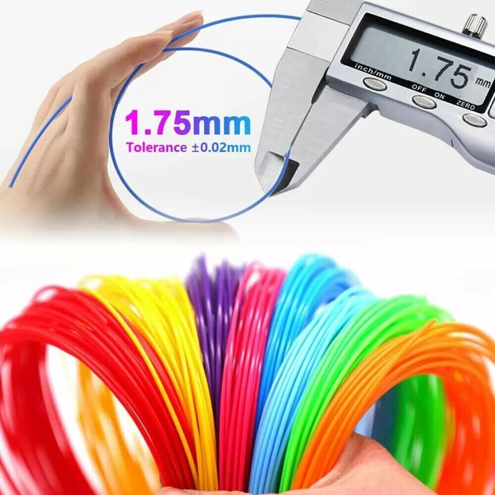 Jeu de stylo d'impression 3D Doodle PLA Filament Imprimante Dessin 12 Couleurs Cadeau enfants Royaume-Uni