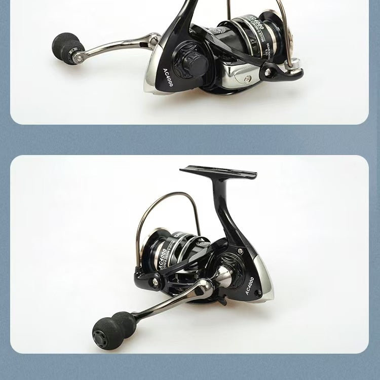Bobine de pêche AC Spinning Bobine de pêche universelle Bobine de pêche tout-métal conçu pour L