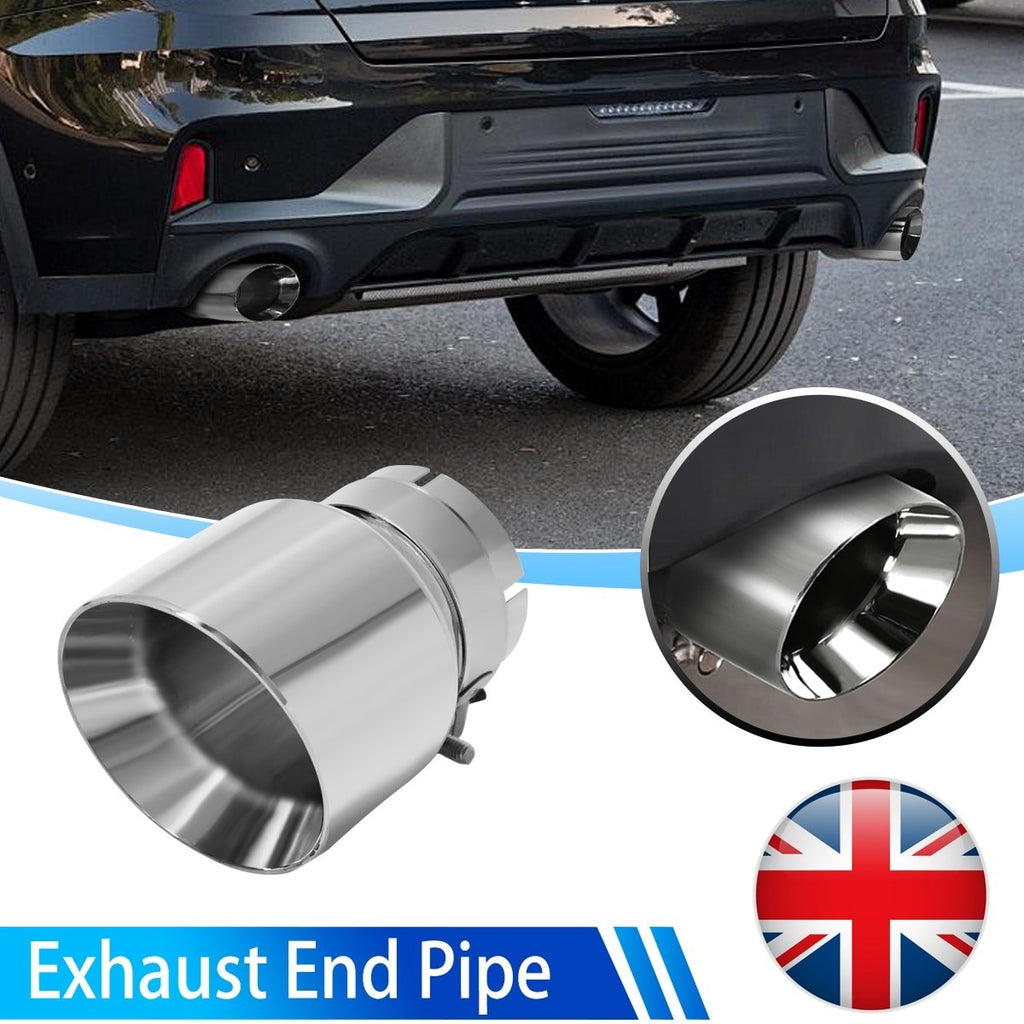 3''Inlet 4''Outlet Tailpipe Conseil d'échappement Tuyau d'échappement en acier inoxydable poli