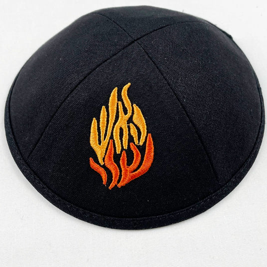 Dôme Petit Chapeau Kippah Kippot coton Twill Flame Kipa Petit Chapeau