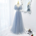 Robe du soir Femme Élégante Tempérament Hôte Col V Super Fée Fine Long Style