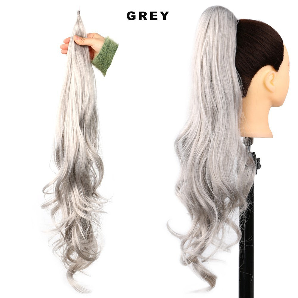 Perruque de queue de cheval haute pour femmes Winding Big Wave Long Curly Hair