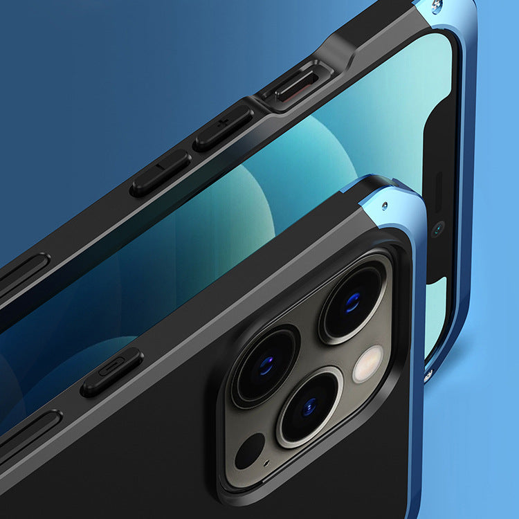Étui de téléphone à vis métallique résistant à la chute