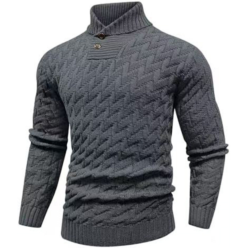 Sweater à la mode rond-col rond homme Slim-Fit