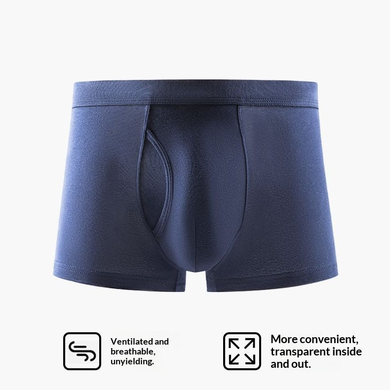 Slips en coton pur homme ouvert