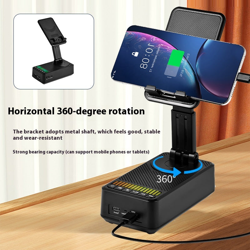 Multifunctional Mobile Phone Audio Bracket with Power Bank