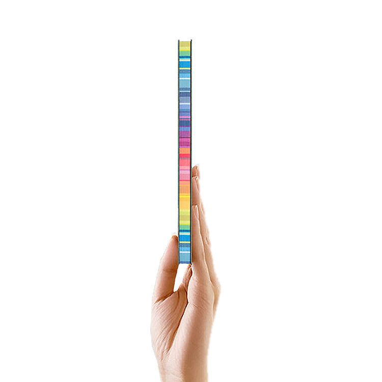 Couleur Rainbow Side A5 Cover en cuir Notebook