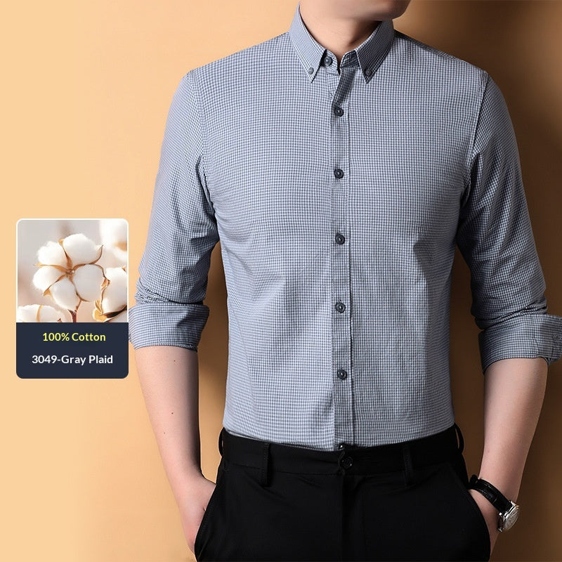 Homme Mode coton Casual respirant chemise