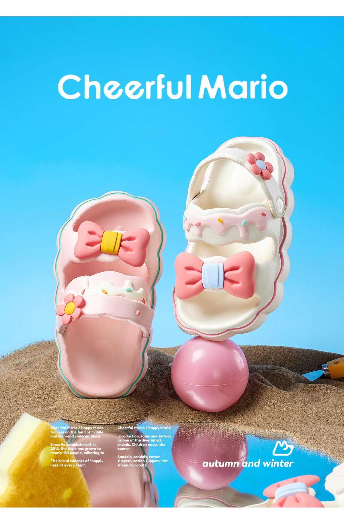 Cheerful Mario Enfants d'été Femmes Enfants Non glissé Parent-enfant Princesse Sandales