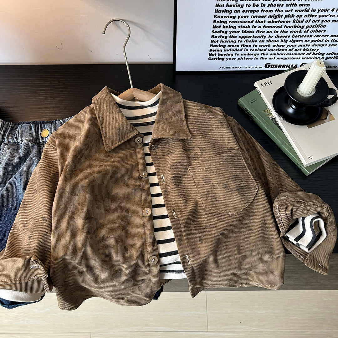 Robe de chemise pour enfants et vêtements de dessus
