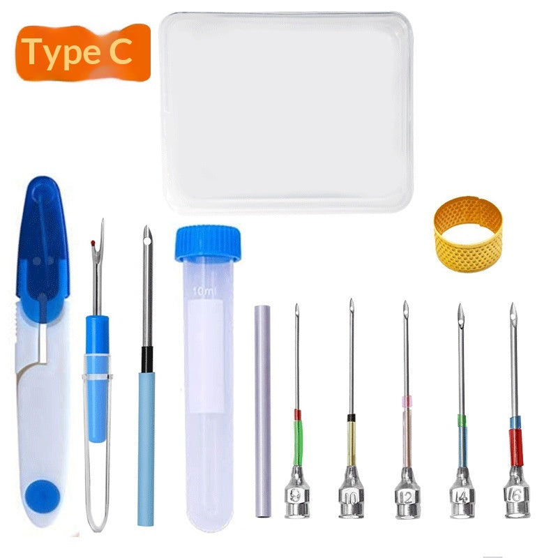 Ensemble d'aiguilles de poinçonnage tout modèle avec têtes facilement remplaçables