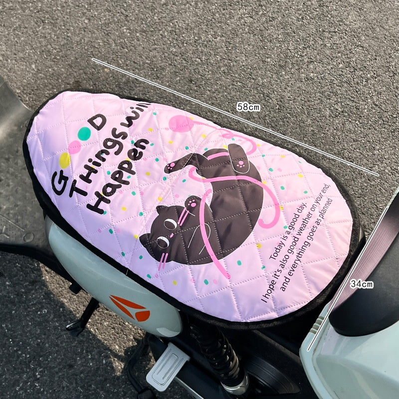 Couverture de siège de moto anti-poussière et thermosolidable